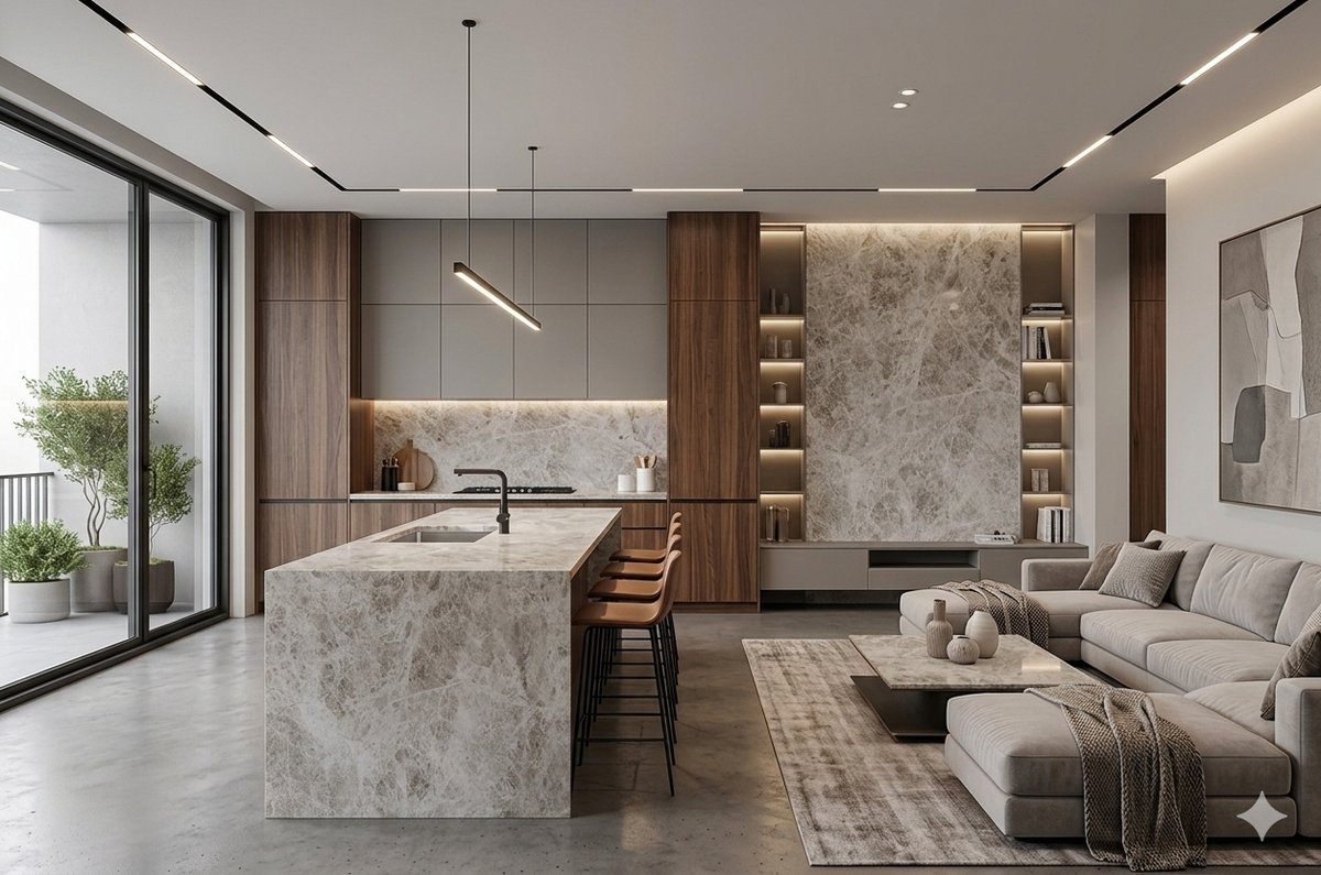 Tundra Grey Marble gallery photo 2