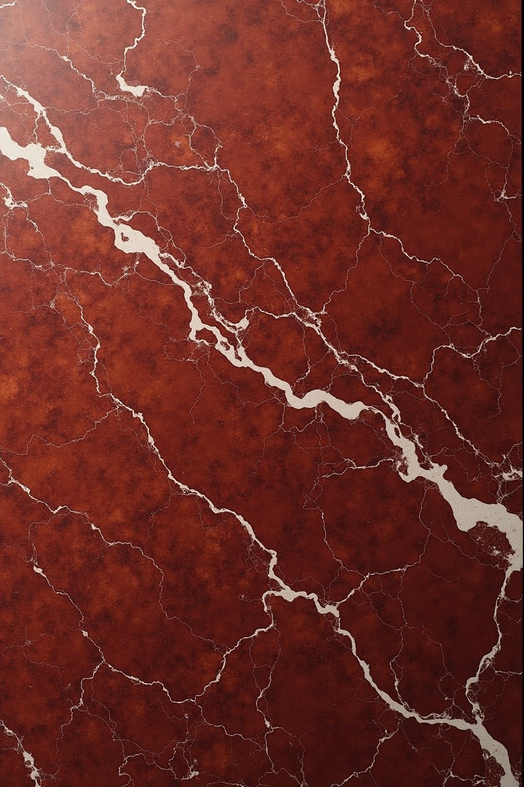 Polished cherry red marble slab